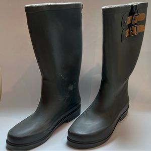 Gray Rain Boots